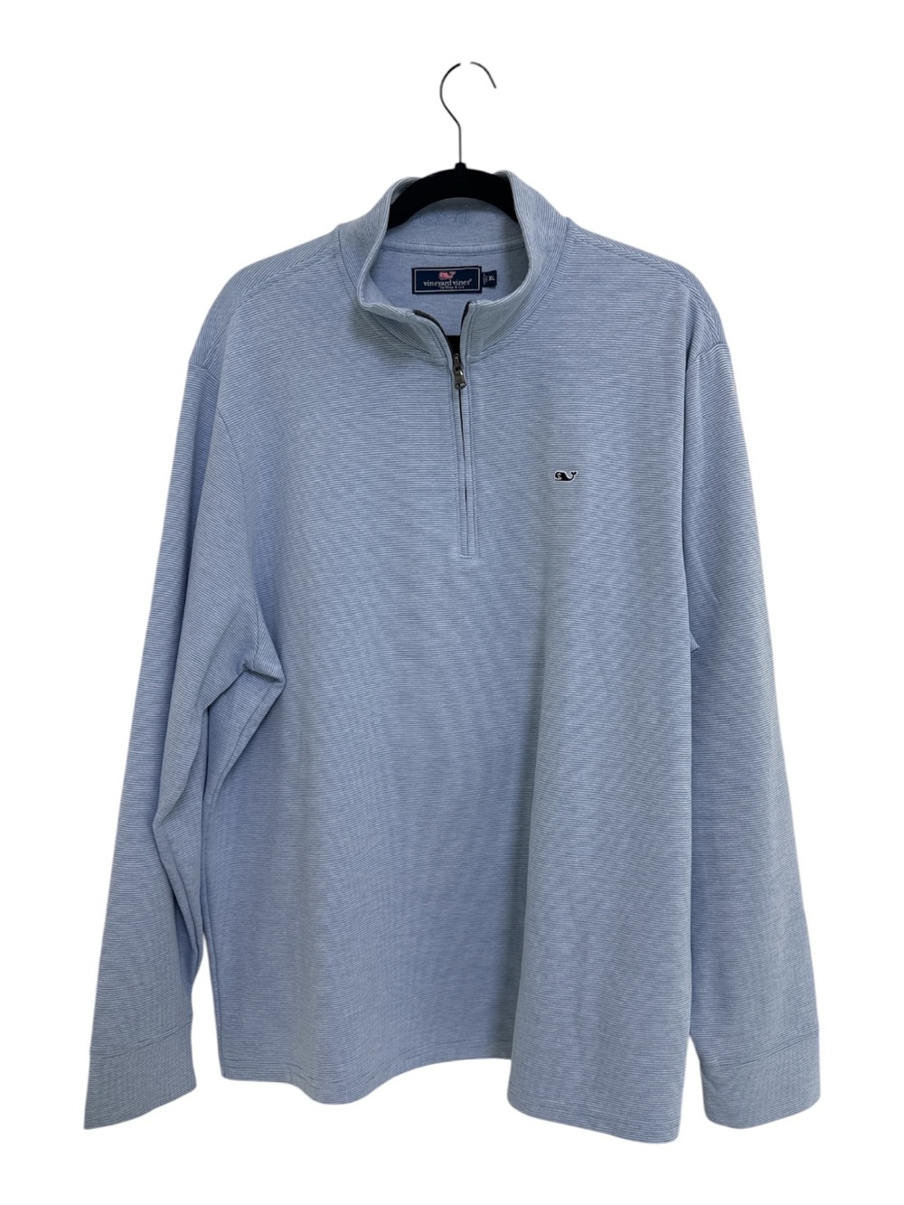 Vineyard Vines Light Blue Men's Quarter-Zip  Sweater
